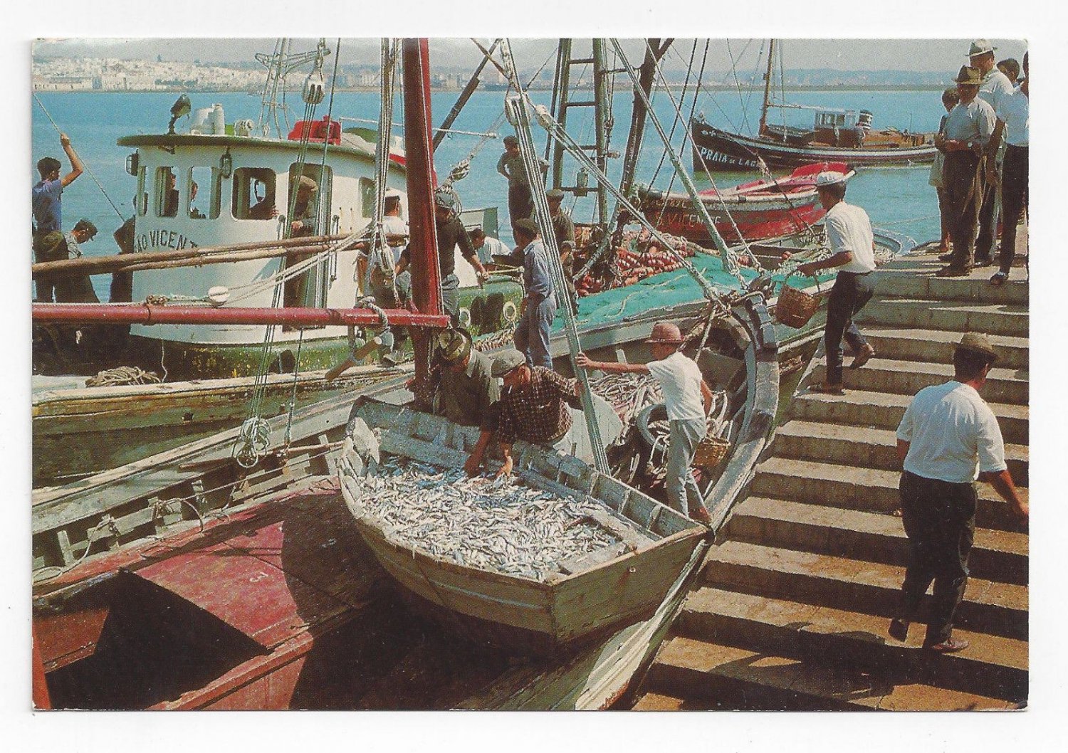 Portugal Algarve Sardine Fishing Boats Vila Real de Santo Antonio 4X6