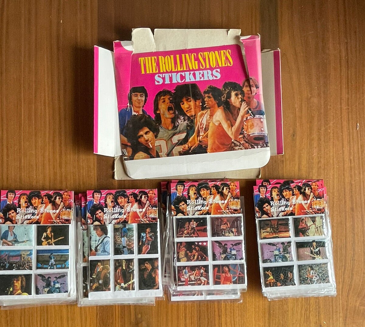 The Rolling Stones Stickers With Store Display Box Packs