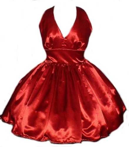 Satin Retro Rockabilly Swing Dress