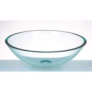 Clear Tempered Glass Vessel Sink