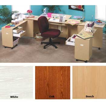 New Perfexion Elite Sewing Cabinets Oak Finish