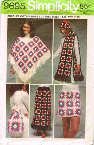 Over 250 Free Crocheted Square Patterns at AllCrafts!