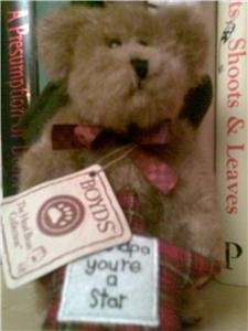 GRANDPA YOU'RE A STAR BOYD TEDDY BEAR NEW WITH TAGS WORLDWIDE SHIPPING AVAILABLE