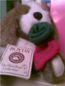 BOYD BEAR PUPPY WITH FREE GIFT BAG NEW WITH TAGS WORLDWIDE SHIPPING AVAILABLE