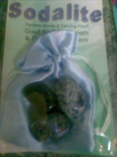 THREE SOLADITE STONES / CRYSTALS/ GEMS/ SORE THROAT DIGESTIVE PROBLEMS