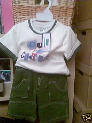 BOYS T SHIRT AND SHORTS SET AGE 3-4 YEARS NEW WITH TAGS