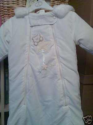 NEWBORN BABY COAT/SNOWSUIT SLEEPING BAG STYLE NEW TAGS