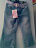 GIRLS 3/4 LENGTH JEANS 24 INCH WAIST AGE 12 NEW TAGS