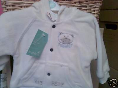 BABYS CREAM FLEECE JACKET WITH HOOD NEW WITH TAGS 3-6 MONTH