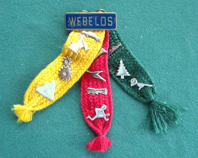 Boy Scouts Vintage Webelos With11 Pins