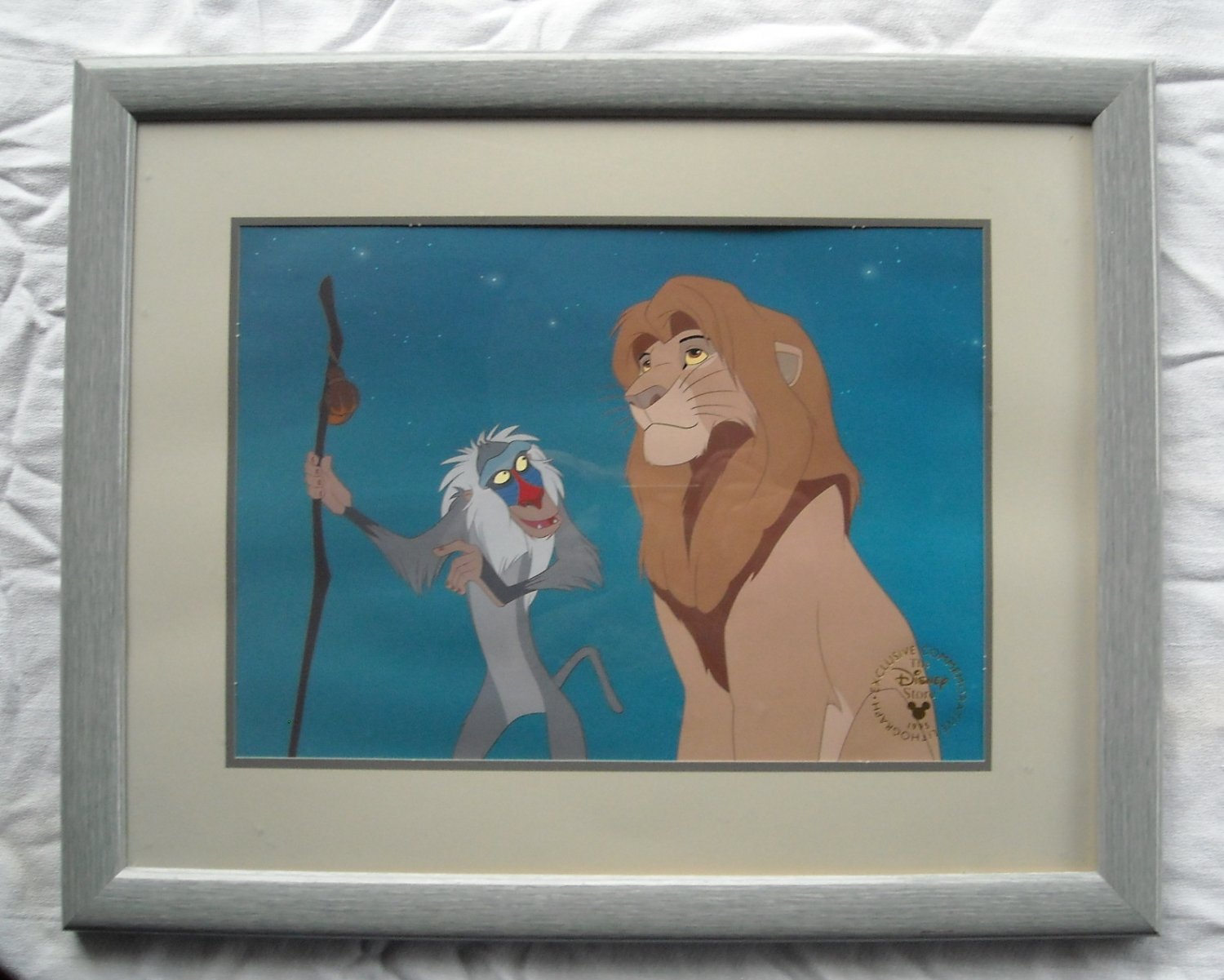 Walt Disney Exclusive Commemorative Lithograph The Lion King Framed 1995 Are Disney Lithographs Worth Any Money