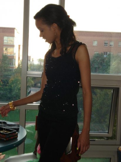 Sheer Black Sequins Sleeveless Top