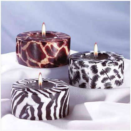 3-Piece Safari Cylinder Candle
