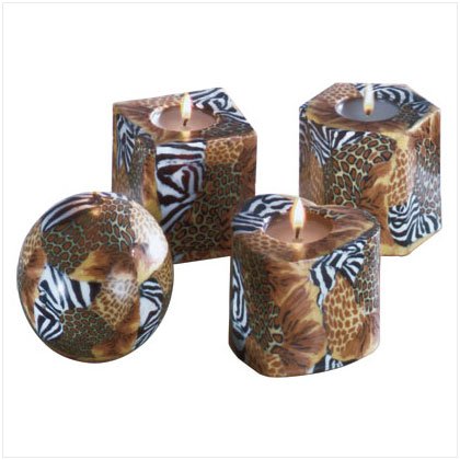Safari Pattern Candle Set