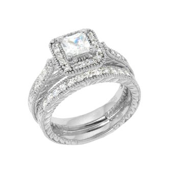 Wedding Engagement Ring Sets