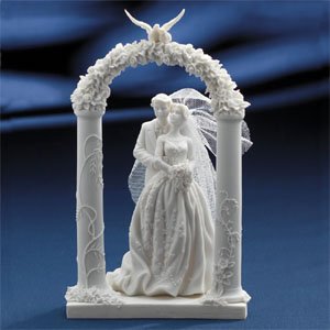 Beautiful Bride & Groom Wedding Arch Resin Topper Top