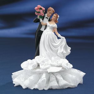 Romantic Bride & Groom Wedding Cake Topper Ornament