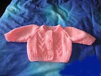New Born Baby Girl's Cardigan