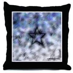 New Throw Pillow with Crazy Star Art