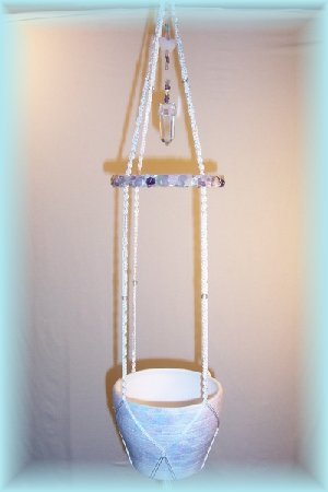 Mixed Gemstones Plant Hanger