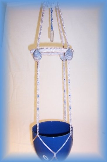 Sand Sea Shells & Crystal Plant Hanger