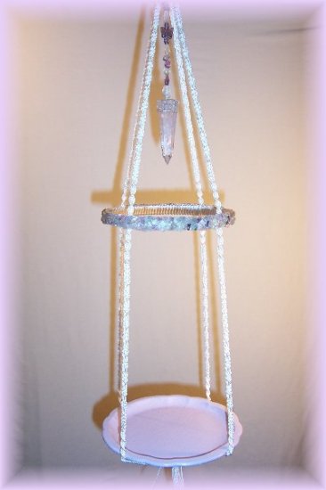 Hanging Fluorite & Amethyst Display Shelf