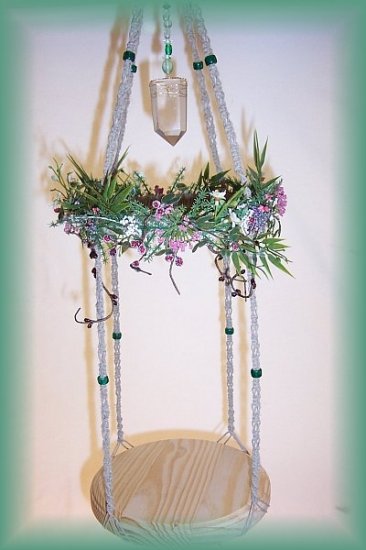 Hanging Natural Twine Fairy Display Shelf