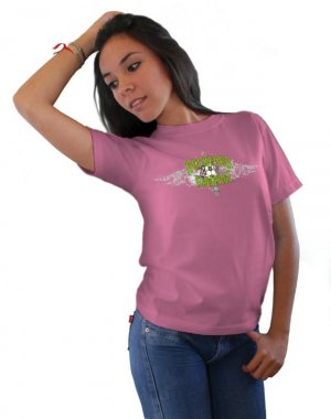 S/S PINK TEE W/ WINGS