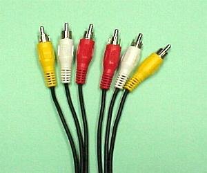 RCA TV Video Cable (3 in 1) Male to Male 6 ft
