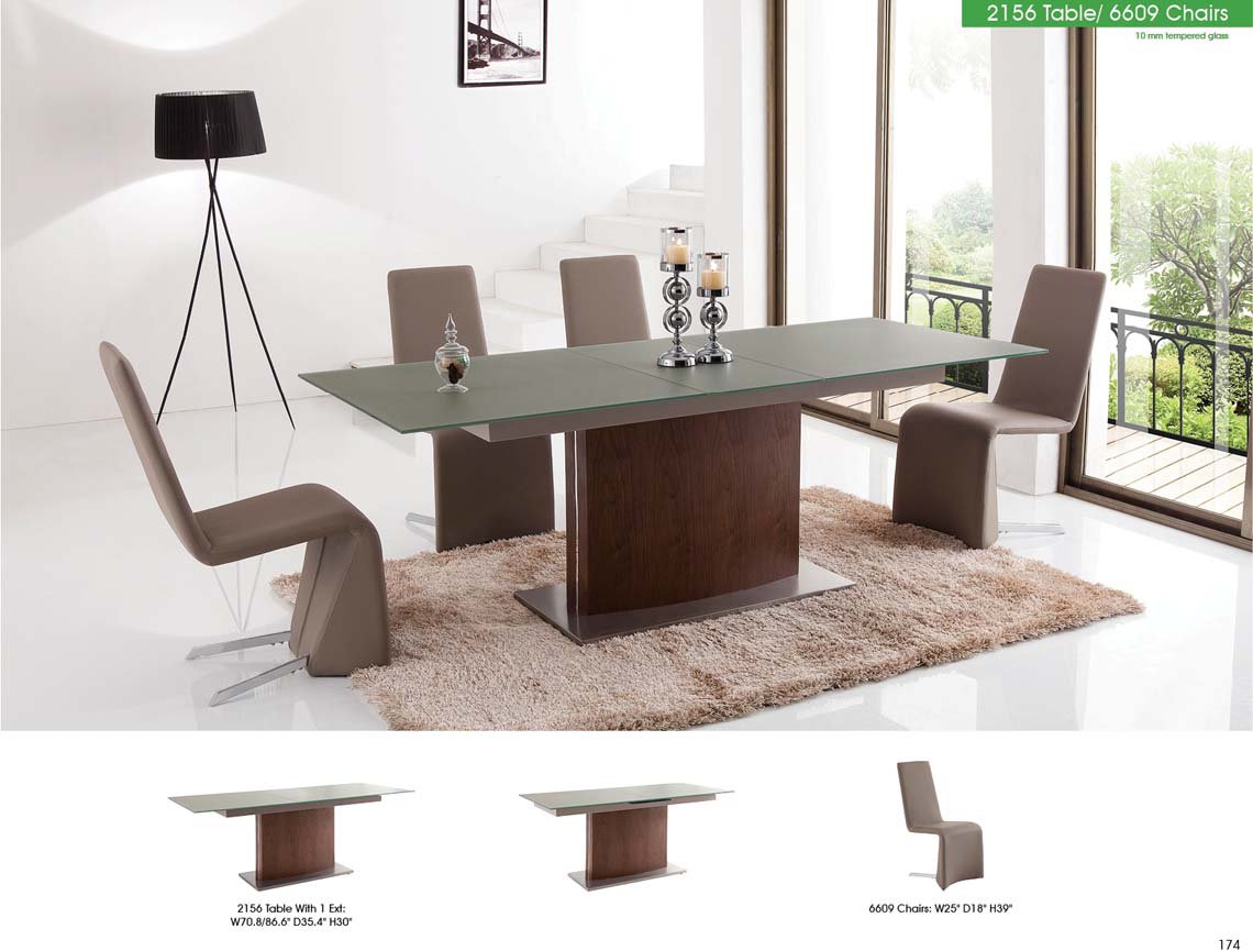 2156 Dining Table with 6609 Chairs By ESF