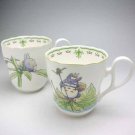 2 Cup - Pair Set - Ironstone China - Noritake #1 - Totoro - Ghibli (new)