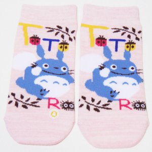 Socks - 23~25cm - pink - short - Chu Totoro & Kurosuke - Ghibli - 2011 (new)