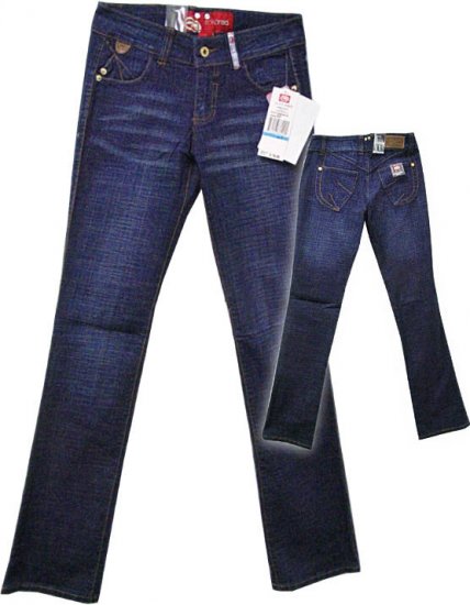 Ecko Red Dark Blue Reconstructed Jeans