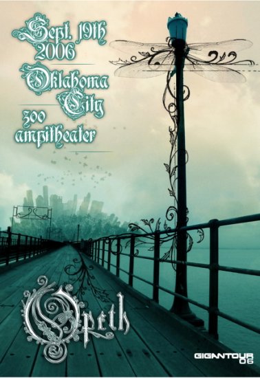 OPETH Rare promotional CONCERT poster