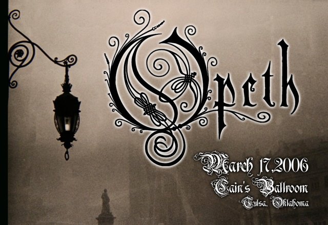 OPETH rare promotional CONCERT poster collectible