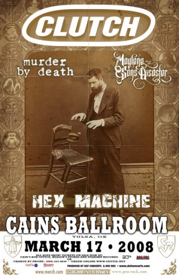 CLUTCH murder by death CONCERT POSTER maylene sons