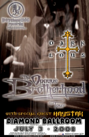 DARK LOTUS haystak Promotional CONCERT poster