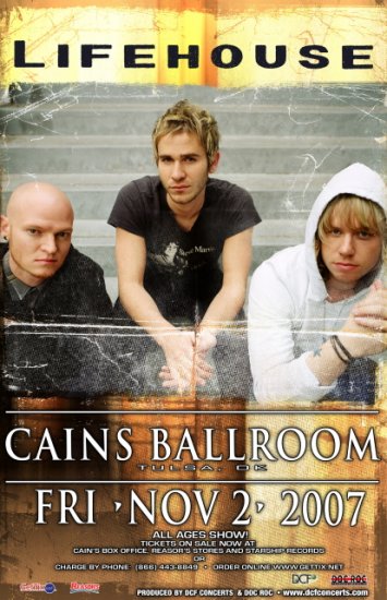LIFEHOUSE rare promotional CONCERT POSTER collectible
