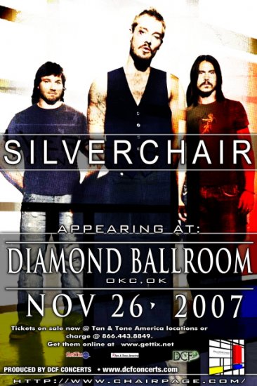 SILVERCHAIR rare collectible CONCERT POSTER