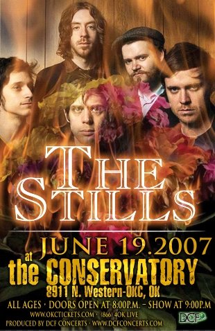 THE STILLS rare CONCERT POSTER collectible promotional