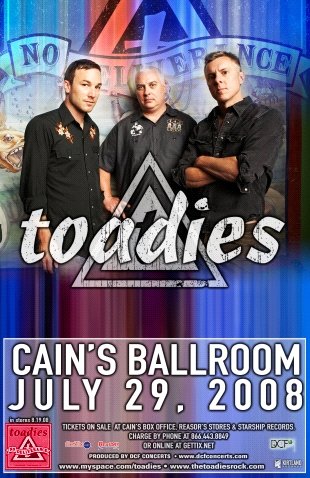 TOADIES rare promotional CONCERT poster collectible