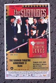 THE SUBDUDES rare promotional Concert poster collectible