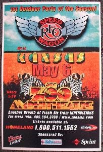 REO SPEEDWAGON rare KANSAS concert poster collectible