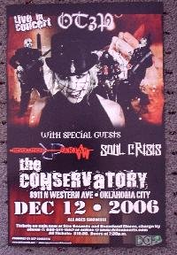 OTEP soul crisis Concert tour promotional poster collectible