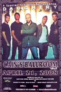 DAUGHTRY rare Promotional CONCERT poster collectible