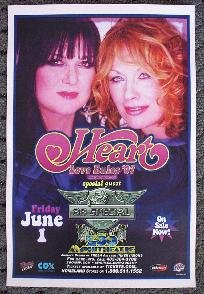 HEART rare promotional CONCERT poster 38 SPECIAL collectible