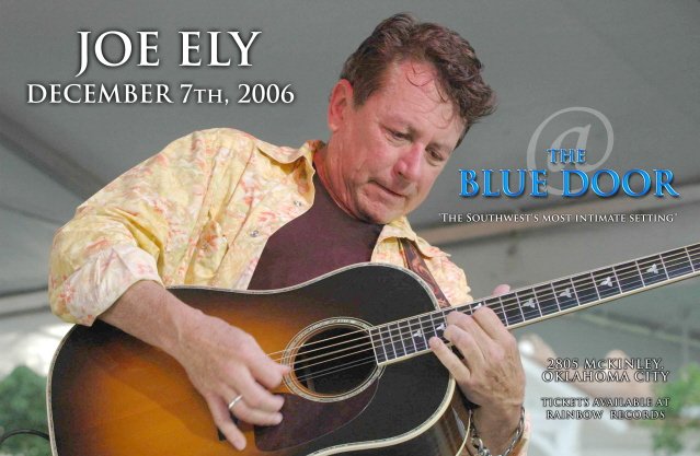 JOE ELY rare promotional CONCERT poster collectible