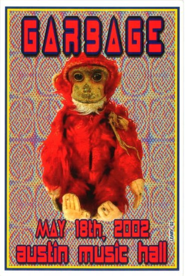 GARBAGE promotional CONCERT poster collectible