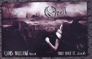 OPETH rare promotional concert poster Collectible