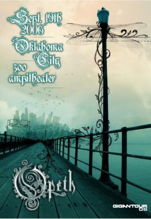OPETH rare promotional concert poster Collectible